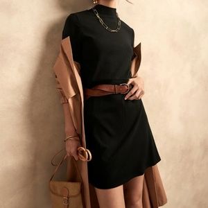 Banana Republic Ribbed Mock Neck Dress